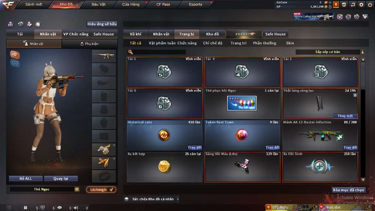 shop acc cf uy tin gia re